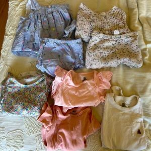 Baby Gap girls bundle 6-18months. Top sets 6-12 months, bottom onesies 12-18mos
